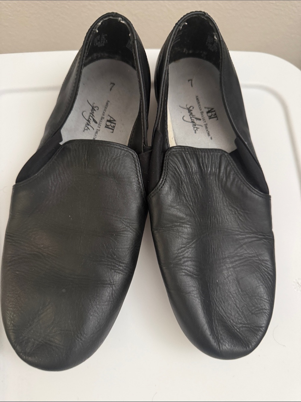 Black Slip-On girl Dance shoes